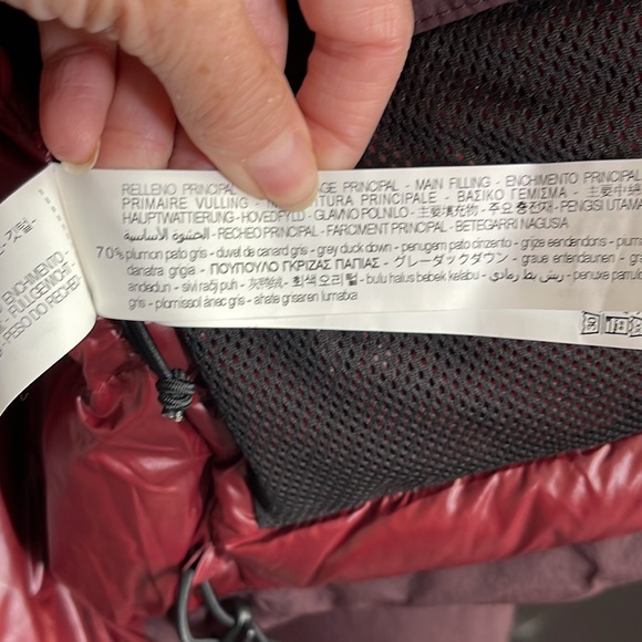 Zara Limited Edition Burgundy Water Resistant Down Puffer Jacket Coat Size XS - Picture 14 of 14